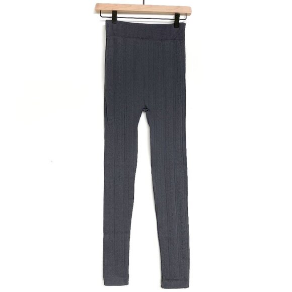 NWT TruFit Seamless Leggings Textured Design Fleece Lined High Waist SIZE L/XL - Picture 4 of 13